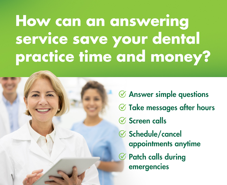 How can an answering service for your dental practice save time and money?